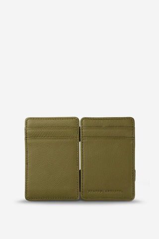 Flip Two Sided Khaki Wallet Cardholder