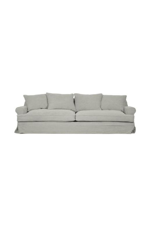 Chalet Light Grey 2 Seater Loose Cover Couch 1800x1000x690 HW Furniture - Chair, Table, Floor Mirror, Shelf Rembrandt   