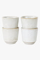 Ritual White Speckle 4pc Latte Set