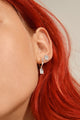 Valkyria Silver Plated Drop Pendant Hoop and Stud Earrings Set