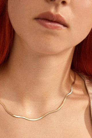 Joanna Gold Plated Snake Chain Necklace