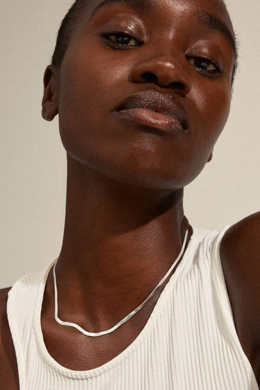 Joanna Silver Plated Snake Chain Necklace ACC Jewellery Pilgrim   