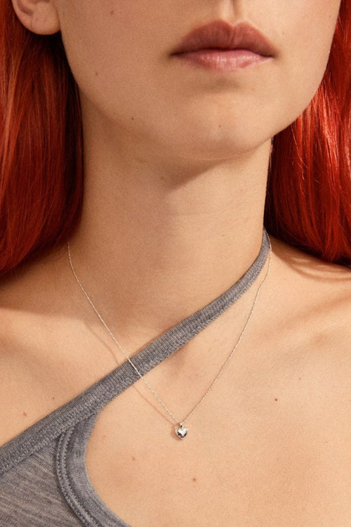 Jayla Heart Pendant Necklace Silver Plated ACC Jewellery Pilgrim   