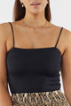 Eloise Fitted Stretchy Black Cami