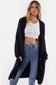 Scarlet Black Long Knit Cardi