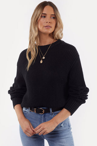 Original Black Comfy Knit WW Knitwear All About Eve   