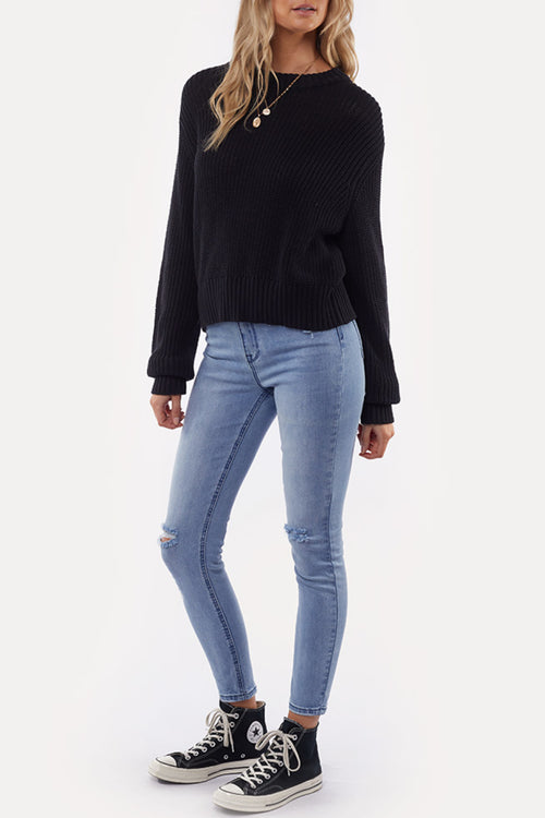 Original Black Comfy Knit WW Knitwear All About Eve   