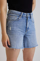 Aimee Mid Blue Denim Shorts