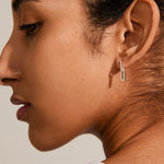 Elise Linked Earrings Silver Plated with Crystal ACC Jewellery Pilgrim   