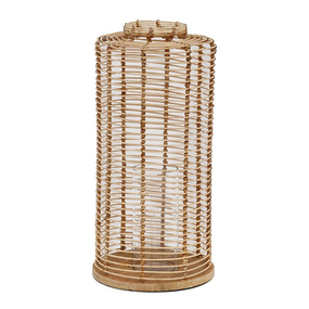 Bermuda Wicker Lantern Medium Natural HW Lighting - Lamp, Candleholder, Lantern, Shade CC Interiors   