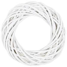 White Large Willow Wreath 70x12cm HW Christmas Not specified   