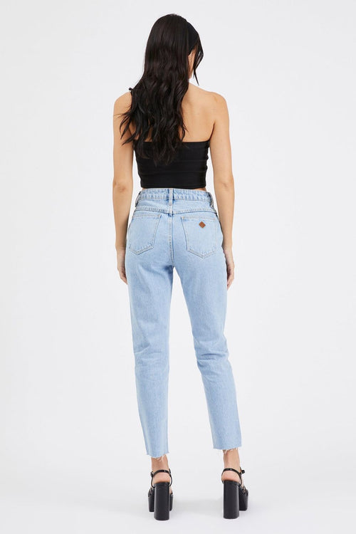 A 94 High Slim Walk Away Pale Blue Denim Jean WW Jeans Abrand Jeans   
