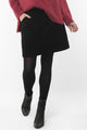 Ellie Black Cord Mini Skirt