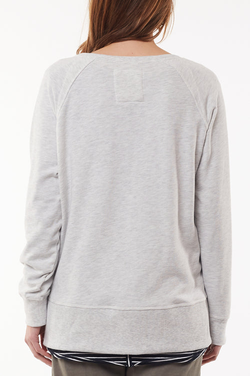 Sydney Snow Marle Crew WW Sweatshirt Elm   