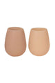 Silicone Stemless Nairobi Camel Taupe Glasses Set2