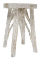 Iwan Driftwood White Stool 45cmh