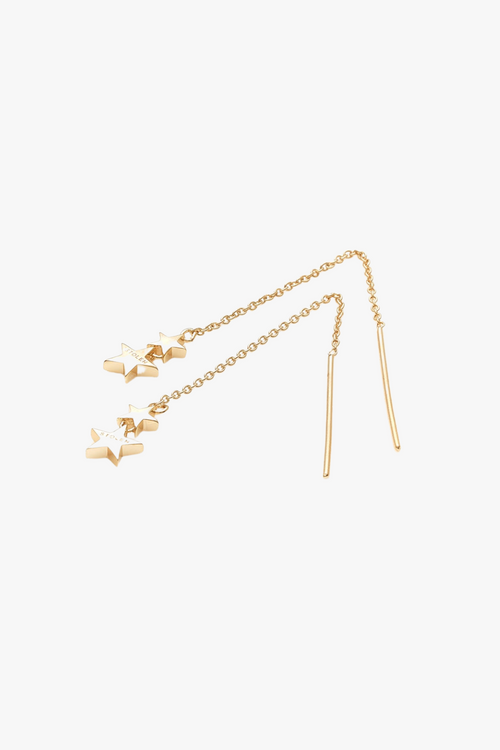 Falling Stolen Star Thread Earrings 18ct Gold Plated ACC Jewellery Stolen Girlfriends Club   