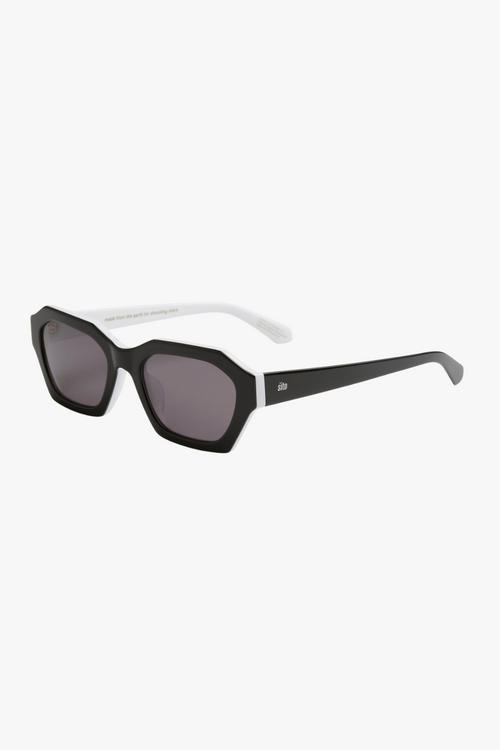 Kinetic Black White Smokey Grey Sunglasses ACC Glasses - Sunglasses Sito   