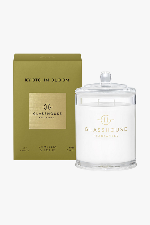 380g Triple Scented Kyoto in Bloom Candle HW Fragrance - Candle, Diffuser, Room Spray, Oil Glasshouse   
