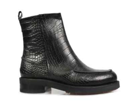 Bocking Black Croc Leather Boot ACC Shoes - Boots Beau Coops   