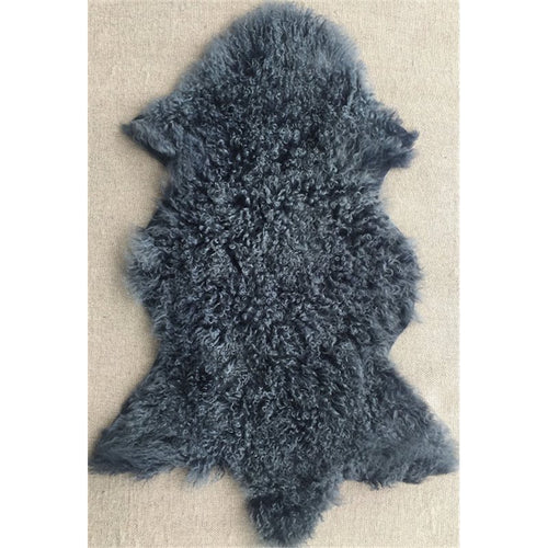 Tibetan Lamb Petrol Blue Hide HW Hides Kinsley   