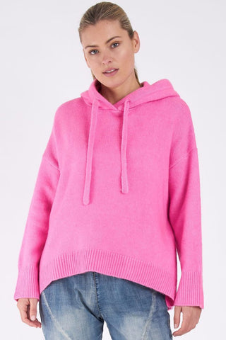 Alana Orchid Pink Knit Hoodie WW Knitwear Betty Basics   