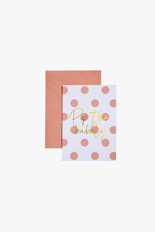 Pop the Bubbly Spot Greeting Card HW Greeting Cards Papier HQ   
