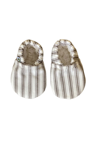 Baby Booties Stone Stripe Ticking HW Kids Not specified   