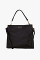 Bea Black Leather Square Crossbody Bag