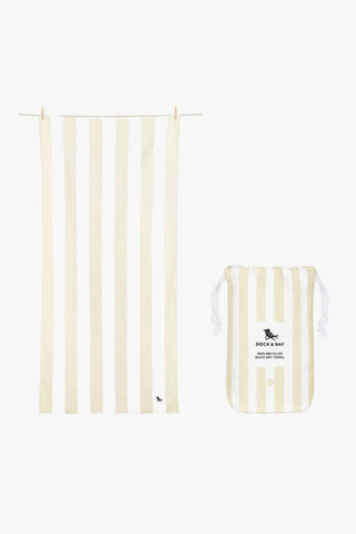 Beach Towel Cabana Light Collection Large Bora Bora Beige HW Linen - Teatowel, Table, Bedding, Towel Dock and Bay   