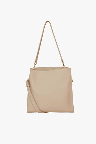 Beatrice Parchment Leather Square Tote Bag