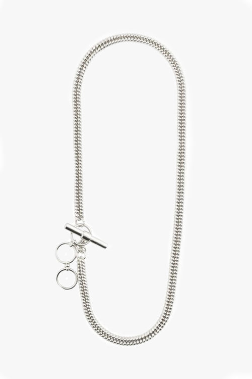Belief Bar Hook Silver Chain Necklace ACC Jewellery Pilgrim   