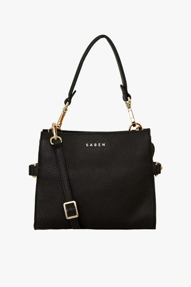 Birdie Black Mini Top Handle Square Crossbody Bag ACC Bags - All, incl Phone Bags Saben   