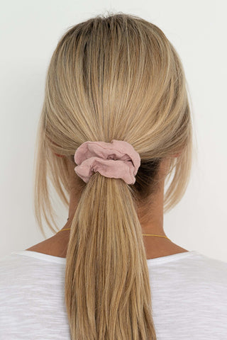 Blush Linen Scrunchie ACC Other - Belt, Keycharm, Scrunchie, Umbrella Humidity Lifestyle   