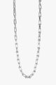 Bolted Rhodium Chain Necklace