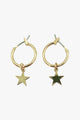 Star Sleeper Earrings Gold