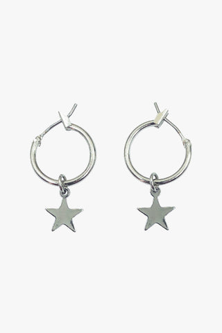 Star Sleeper Earrings Rhodium ACC Jewellery Flo Gives Back 15% to Women In Need   