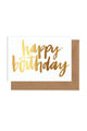 Happy Birthday Gold Foil Greeting Card