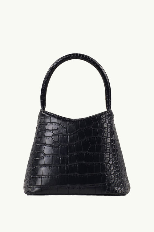 Mini Chloe Black Matte Croc Bag ACC Bags - All, incl Phone Bags Brie Leon   