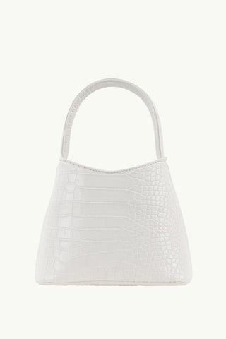 Mini Chloe White Matte Croc Bag ACC Bags - All, incl Phone Bags Brie Leon   