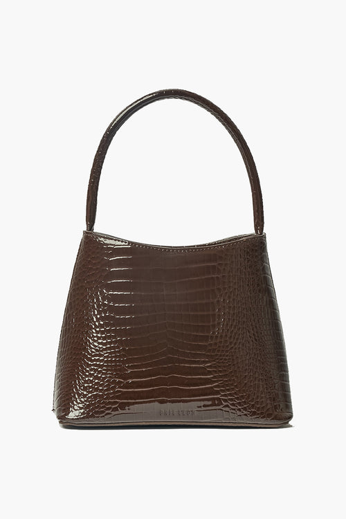 Chloe Espresso Top Handle Croc Bag ACC Bags - All, incl Phone Bags Brie Leon   