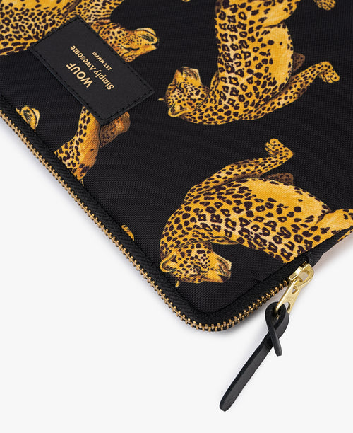 Ipad Sleeve Black Leopard ACC Bags - Wallets+Straps Cosmetic Laptop Ph cases Wouf   