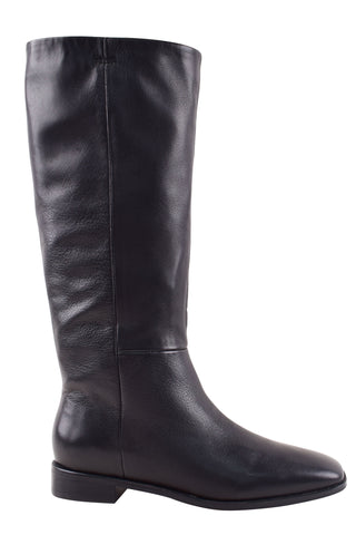 Dolton High Knee Black Leather Boots ACC Shoes - Boots Solsana   