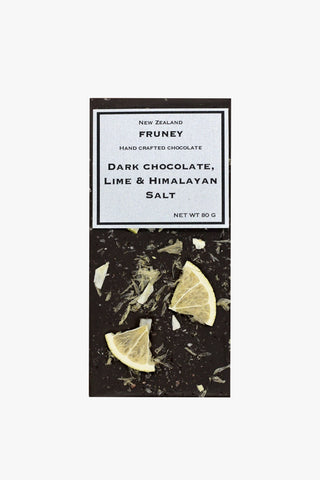 Dark Chocolate Lime + Himalayan Salt 80g HW Food & Drink Fruney   