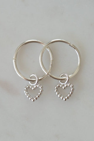 Dotty Love Sleeper Earrings Silver EOL ACC Jewellery Sophie   