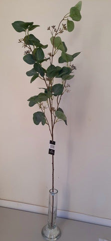 Tall Eucalyptus Branch with Seeds 107cm HW Planters, Foliage, Artificial Flowers Alisons Acquisitions   