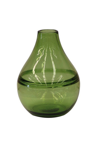 Emerald Green Handblown Glass Vase HW Decor - Bookend, Hook, Urn, Vase, Sculpture CC Interiors   