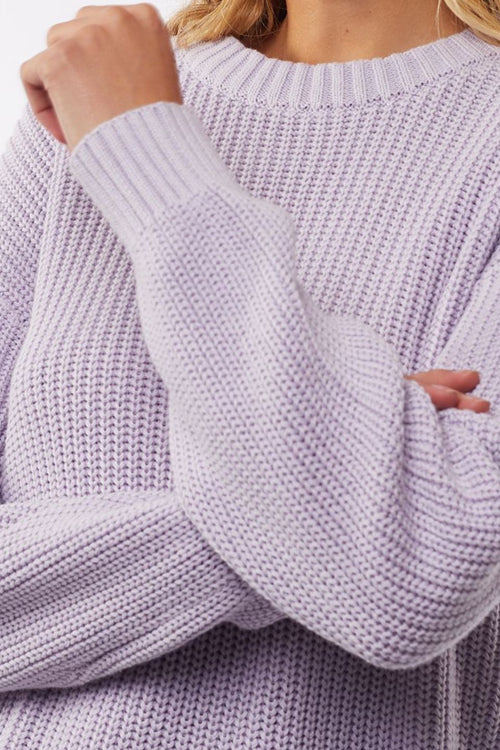 Everyday Lilac Knit Jumper WW Knitwear All About Eve   