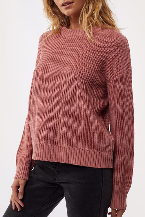 Everyday Plum Knit Jumper WW Knitwear All About Eve   