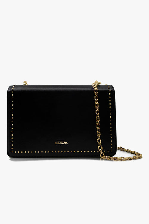 Embellished Flap Bag Black/Gold ACC Bags - All, incl Phone Bags Sol Sana   